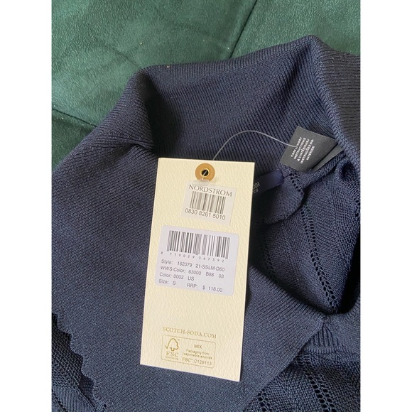 NEW! Scotch & Soda Scalloped Peter Pan Sweater - Picture 7 of 10